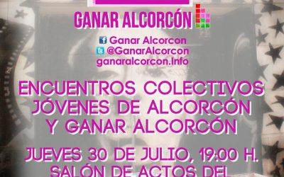 Jueves 30 de julio, 19:00h, Centro Joven. Encuentro con colectivos de jóvenes.