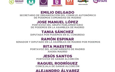 Acto “Madrid Sur 2.0, un cambio para tod@s” de las CUPS del sur