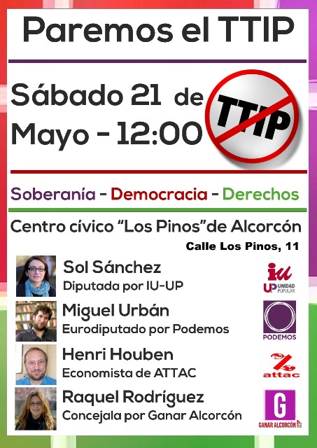 Sábado 21 de mayo – 12:00 – Paremos el TTIP