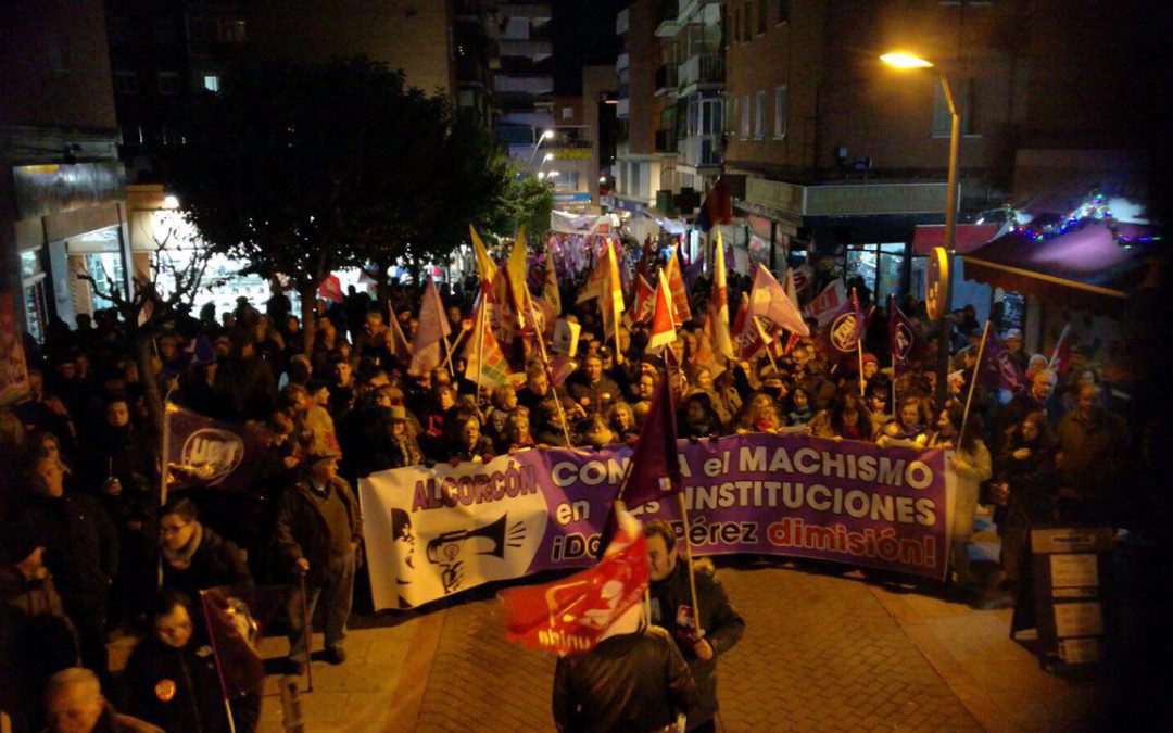 Las calles de Alcorcón clamaron por la dimisión de David Pérez
