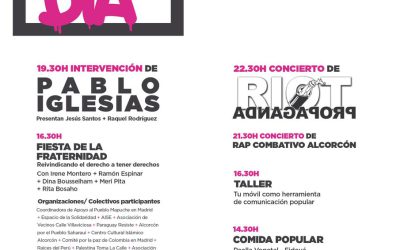 El 23 de Septiembre una jornada para la RebelDÍA en Alcorcón con Pablo Iglesias
