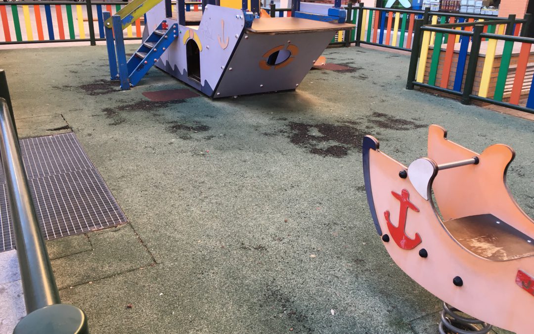 Ganar Alcorcón urge a la reparación de los parques infantiles de la localidad por su deterioro