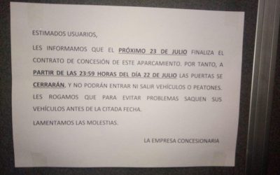 Ganar Alcorcón critica que la desidia del Gobierno municipal lleva al cierre de un aparcamiento público