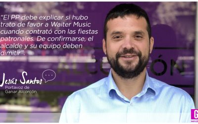 Ganar Alcorcón exige la dimisión del alcalde si se confirman irregularidades en los contratos de fiestas.