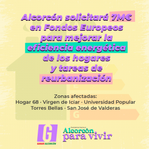 Ganar Alcorcón solicita 7M para eficiencia energética en los hogares