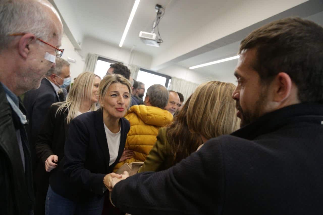 Yolanda Díaz apoya a Jesús Santos para que sea alcalde de Alcorcón