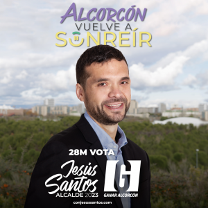 La campaña de Jesús Santos para las elecciones: Alcorcón vuelve a sonreír