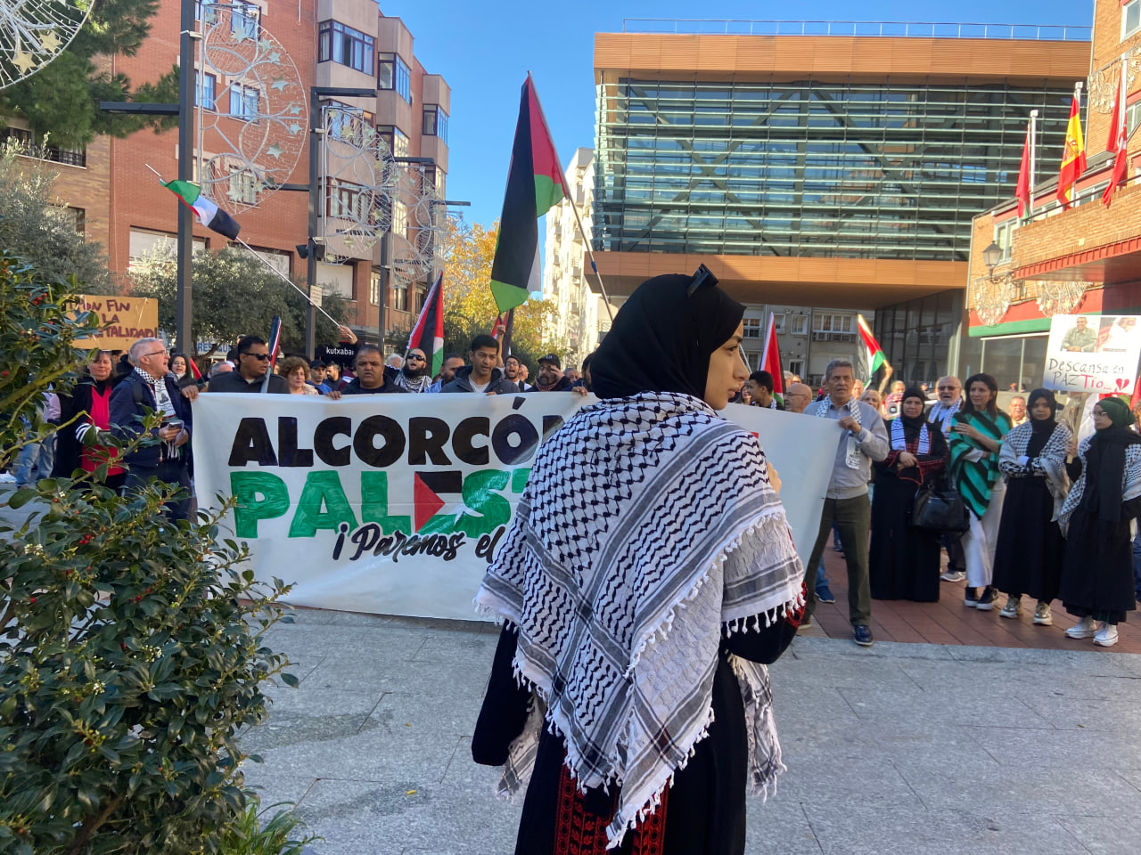 Manifestación en Alcorcón contra el genocidio en Gaza