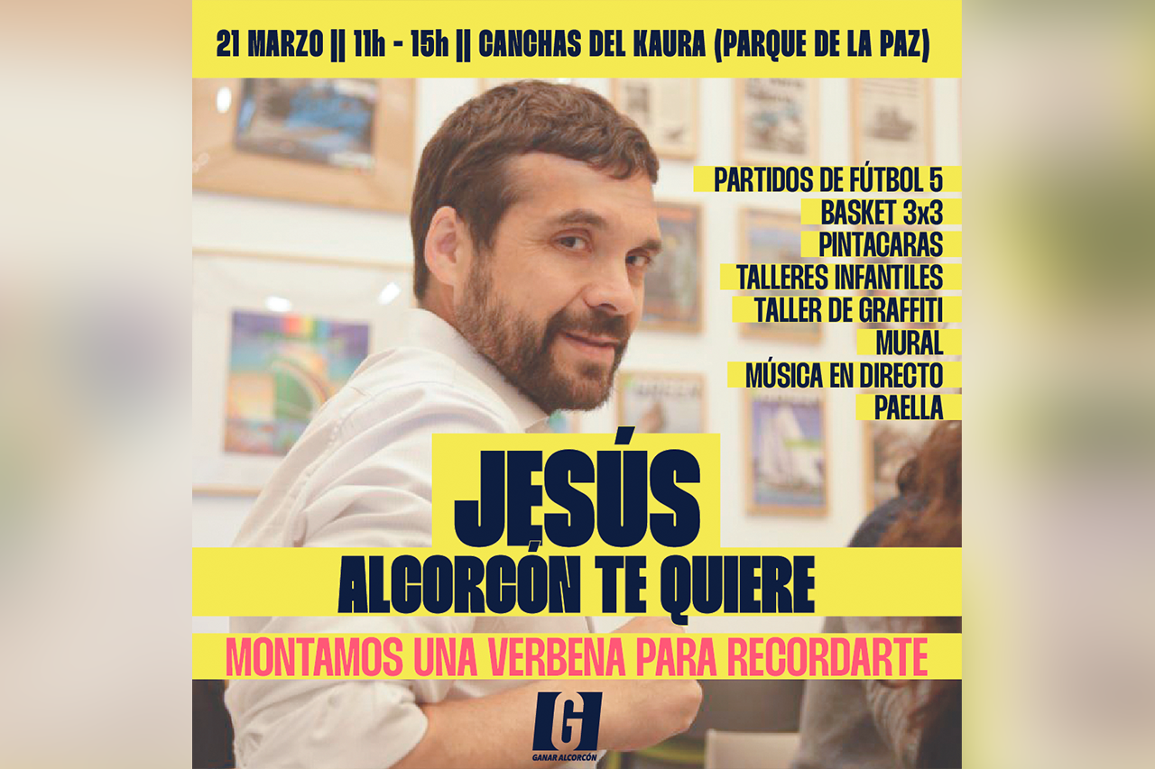 Foto del acto 'Jesús, Alcorcón te quiere'