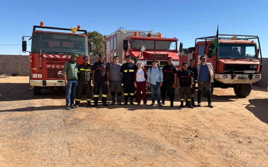 David López (Ganar Alcorcón), visita los campamentos de refugiados saharauis con el objetivo de reforzar los lazos de solidaridad con el Sáhara Occidental